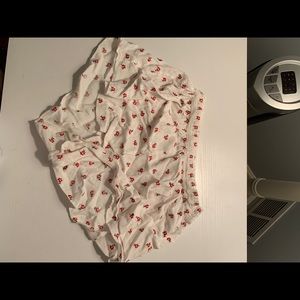 Brandy Melville red and white shorts